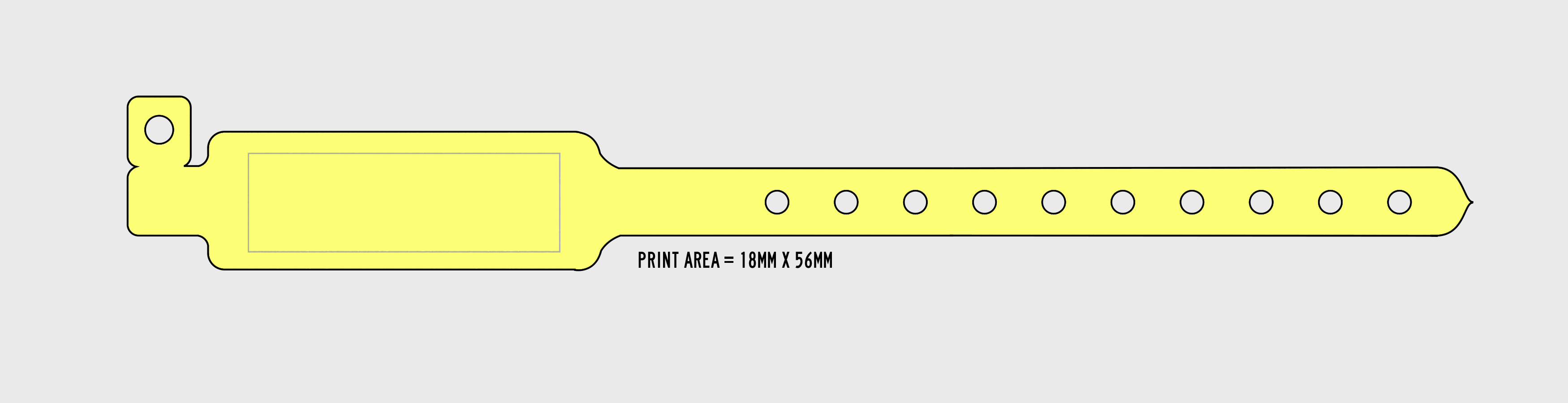 Custom Wide Face Vinyl Wristbands Wristbands.co.uk